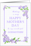 For Godmother Mother’s Day with Pretty Mauve Phlox Flowers card