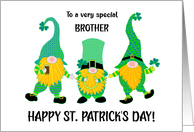 For Brother St Patrick’s Day Three Dancing Leprechauns card