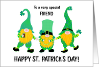 For Friend St Patrick’s Day Three Dancing Leprechauns card