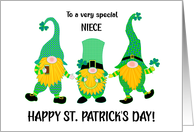 For Niece St Patrick’s Day Three Dancing Leprechauns card
