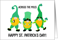St Patrick’s Day Across the Miles Three Dancing Leprechauns card