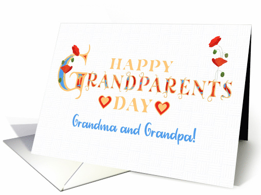 For Grandma and Grandpa on Grandparents Day with Red... (1771278)