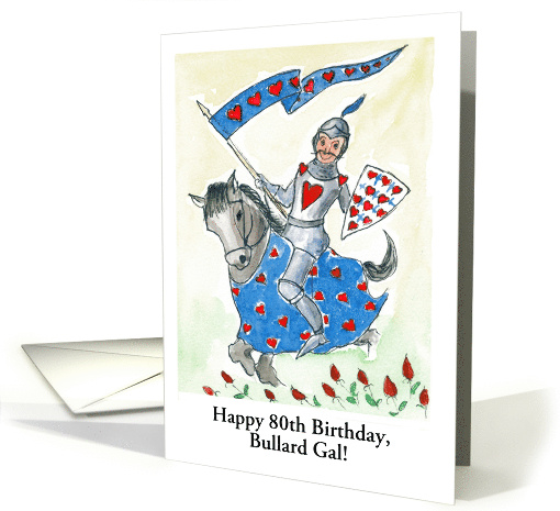 Custom Front Birthday with Knight in Shining Armour card (1801214)