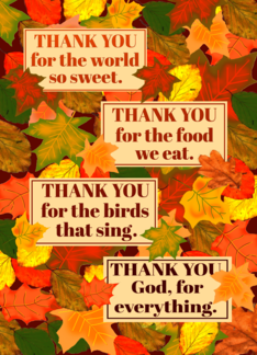 Thanksgiving Prayer...