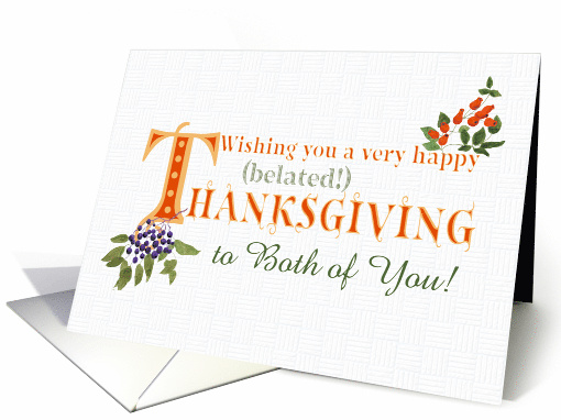 Belated Thanksgiving to Both of You with Fall Berries and... (1808116)