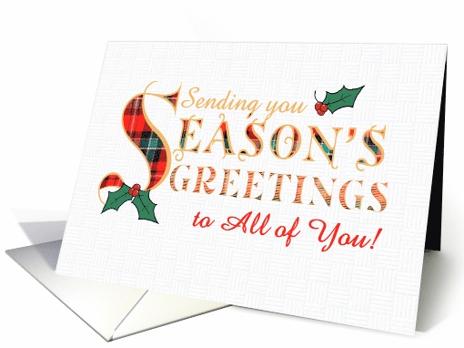 Season's Greetings to All of You Holly and Tartan... (1808994)