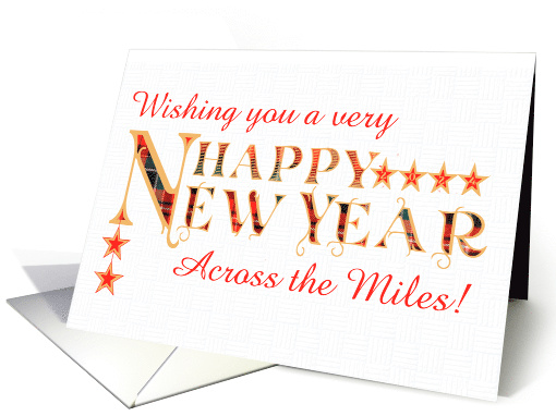 Happy New Year with Gold Colored Letters filled with... (1810862)