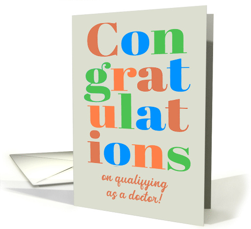 Congratulations on Qualifying as a Doctor Brightly... (1812660)