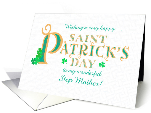 For Step Mother St Patrick's with Shamrocks and Gold... (1824520)