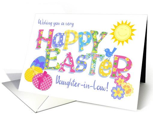 For Daughter in Law Easter Eggs with Primroses and Floral... (1827334)