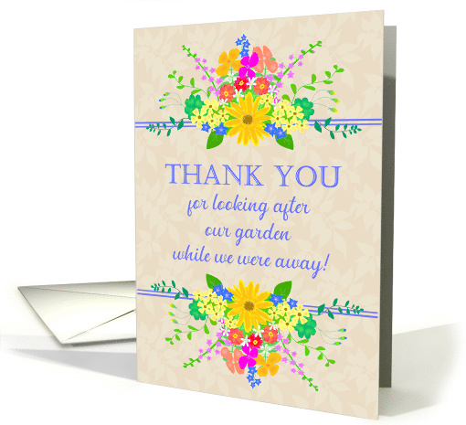 Thank You for Looking After Garden With Pretty Cottage... (1837364)