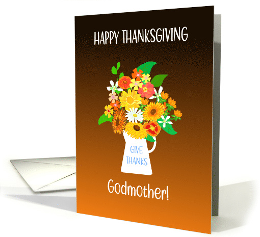For Godmother Thanksgiving Bouquet of Flowers card (1880958)