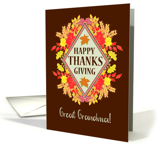For Great Grandma Thanksgiving Wishes With Fall Berries... (1882202)