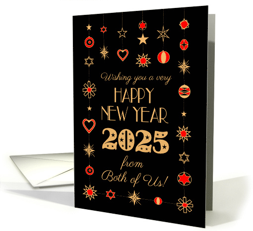 New Year 2025 From Both of Us Gold Colored and Red... (1892564)