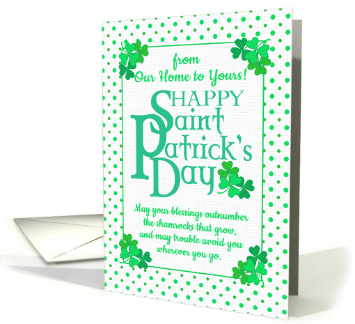 St Patrick's Day Blessings Our Home to Yours with... (1894652)