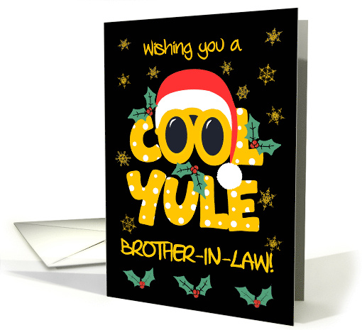 For Brother n Law Fun Christmas Cool Yule Santa in Sunglasses card