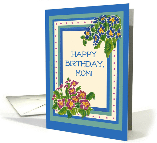 Birthday Card for a Mother with Primroses card (537209)