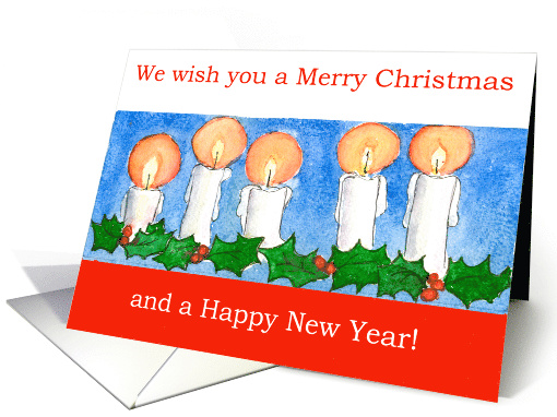 Christmas Candles card (538853)