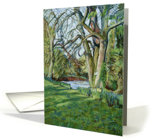 Snowdrops and Daffodils Fine Art card (543489)