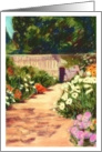 Garden of a Stately Home in the Channel Islands card