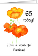 65th Birthday Orange...