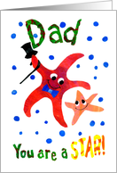 Starfish Father’s Day Card