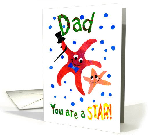 A Starfish Birthday Card for a Father card (615469)