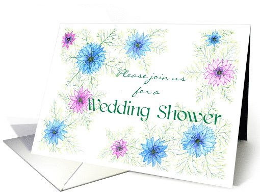 Love-in-a-Mist Wedding Shower invitation card (643222)