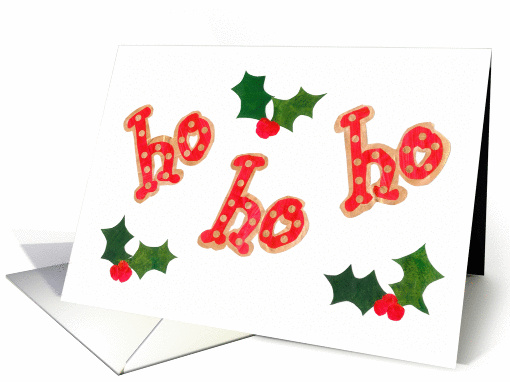 Christmas card - ho ho ho card (714986)