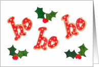 Christmas card - ho ho ho card