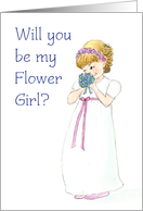 Flower Girl Request Card