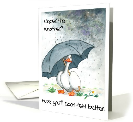 Get Well Card - Goose under the Weather card (760391)