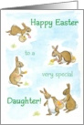 Easter Bunnies - for Daughter card