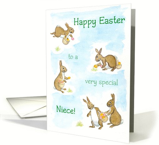 Easter Bunnies - for Niece card (764726)