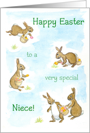 Easter Bunnies - for Niece card