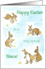 Easter Bunnies - for Niece card