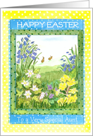 Spring Flowers Easter Card for an Aunt card