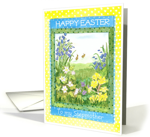 Spring Flowers Easter Card for a Stepmother card (769541)