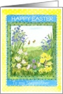 Spring Flowers Easter Card for a Stepmother card