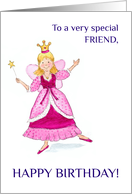 For Friend’s Birthday with Fairy Princess card