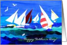 Father’s Day Card - Sailing Boats card