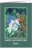 For Aunt on Mother’s Day June Flower Garden card