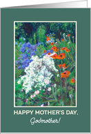 For Godmother on Mother’s Day June Flower Garden card