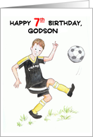 For Godson’s 7th Birthday Playing Soccer card