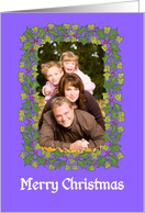 Christmas Photo Card with Festive Border card