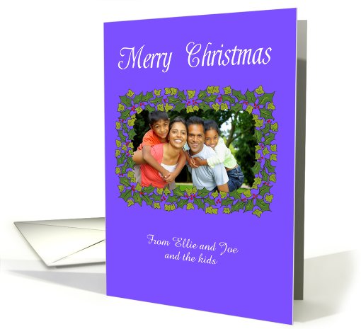 Christmas Photo Card with Festive Border card (864033)