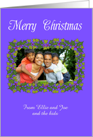 Christmas Photo Card with Festive Border card