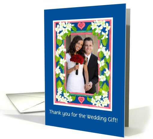 Thank You for Wedding Gift Photo card (865516)