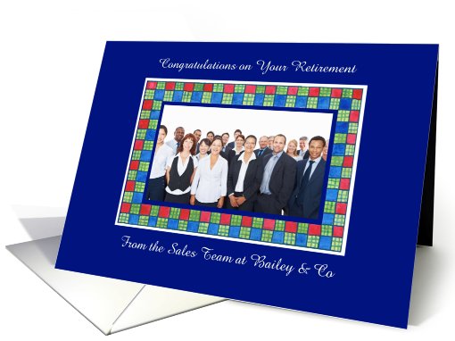 Retirement Congratulations Photo Card from Colleagues card (866890)