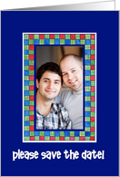 Gay Engagement Announcement Photo Card - Save the Date card